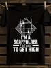 Funny Construction Worker Scaffolder Graphic T-Shirt Mens Tshirt Womens Tshirts with Letters Print Short Sleeves T-Shirt Casual Street Tee Shirt Top