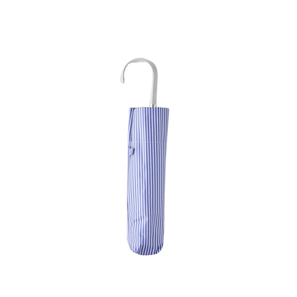 Moonbat 1 Light Folding Ultra Light UV Heat Turquoise [Level Blocking] Parasol, Lightweight, 99.99% Blocking, 99% Protection, Blocking, Striped, Blue,