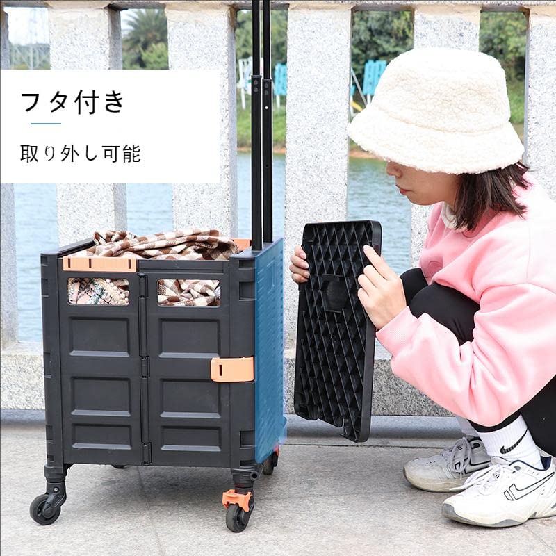 MAMBASNAKE Carry Foldable Shopping Container Carry Shopping Load Capacity Lightweight 4 Wheels 360 Degree Silent 3 Levels Includes Comes with Camping