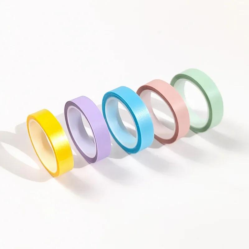 

5Rolls Transparent Fluorescent Index Tabs Flags 5 Colors Book Annotation Sticky Note Highlighter Tape School Office Supplies