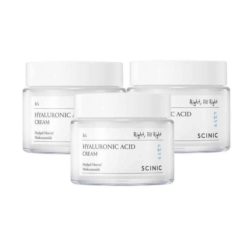 3 x 80ml Hyaluronic Acid Creams