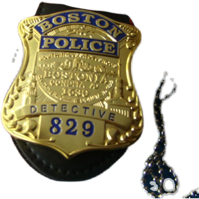 Metal Badge Boston/Boston Detective Badge Pure Copper