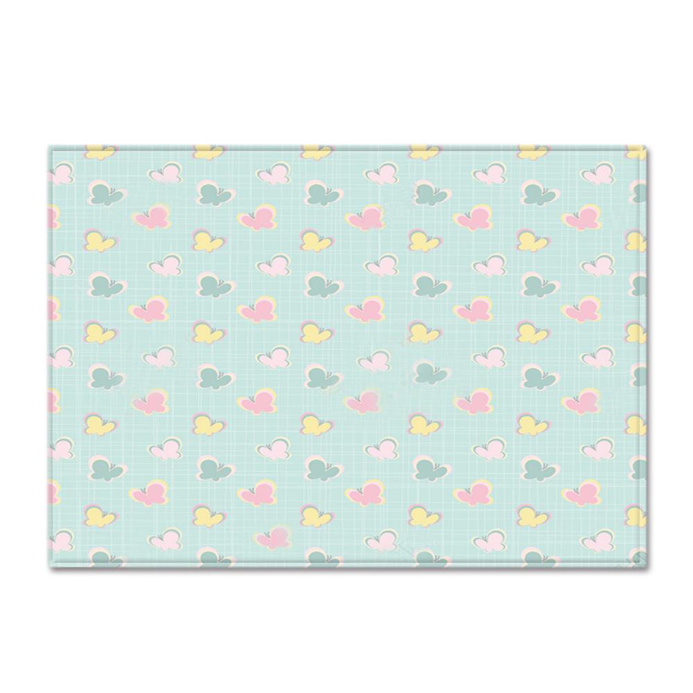 Textured Large Carpet Feather Wind Bedroom Floor Mat