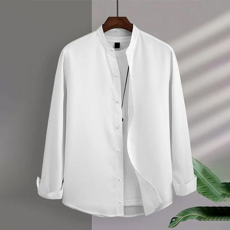 

Мужская рубашка Летняя рубашка Повседневная рубашка Рубашка на пуговицах 3XL белый