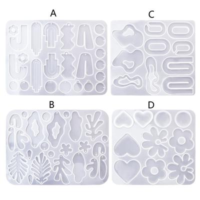 3D Unregelmäßige Silikonformen Schmuckgussformen Epoxidharz Anhängerform für DIY Ohrringe, Schmuck, Schlüsselanhänger, Kunsthandwerk