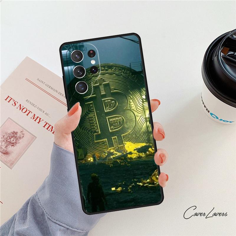 Bitcoin phone case For Samsung Galaxy S24 S25 S23 S22 Ultra Note 10 20 Plus S20 S21 FE Cover