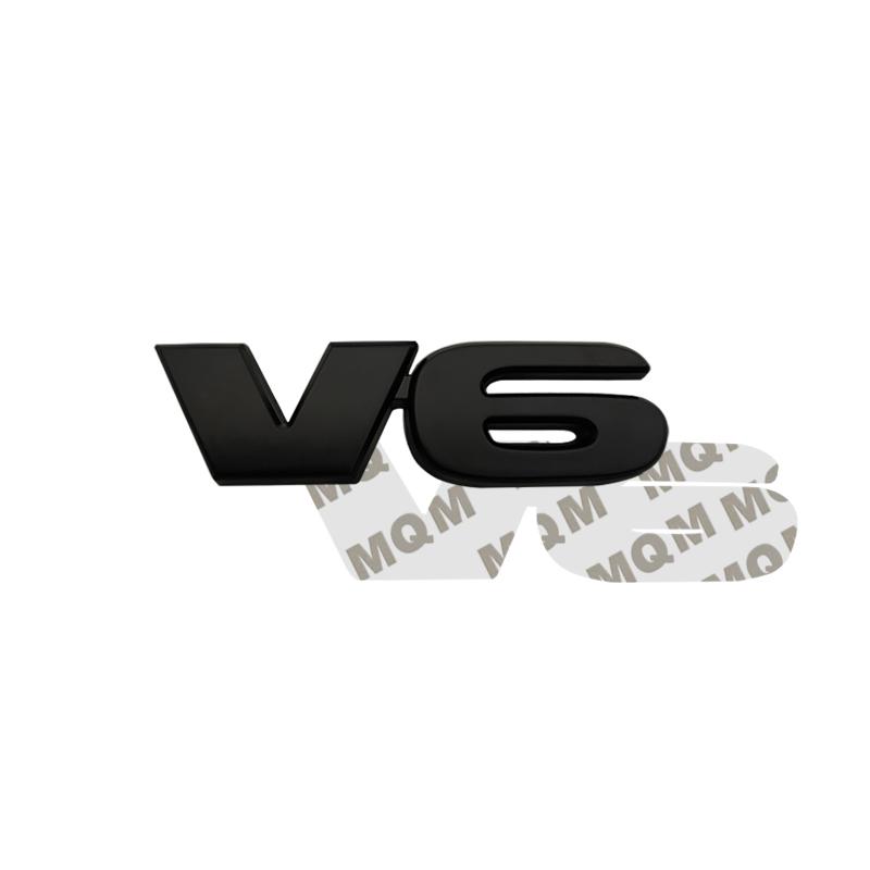 

Car Accessories Metal Grille Emblem Rear Trunk Body V6 Badge Sticker For Mazda Ford Toyota Honda Suzuki JEEP Chevrolet SUV