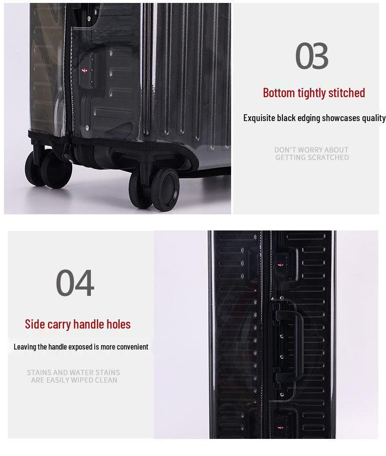 Spot-Thickened Transparent PVC Luggage Protector