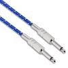 Mono Guitar Cable Male To Male Wire Cord 6.35mm Straight Plug for Electric Instruments 1m