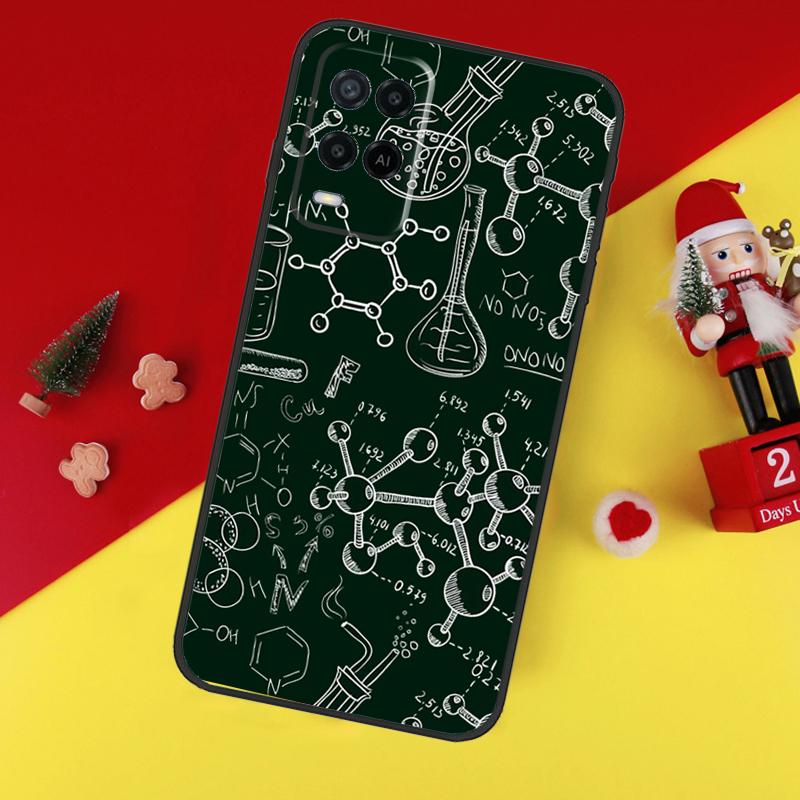 Vintage Chemie-Labor-Etui Für Oppo A78 A98 A18 A38 A58 A5 A6 Pro A54 A74 A94 A17 A57 A80 A60 A40 A96 A76 A16 A15