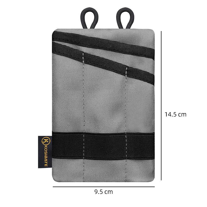 New Outdoor Oxford Cloth Storage Pouch - Multi-Functional Card/Coin/Key Organizer, Portable Hanging Bag for EDC Accessories