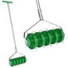 Rolling Lawn Aerator, Manual Grass Spike Roller, Heavy Duty Garden Aerator with 3 Piece Detachable Handle and T-bar Grip, Outdoor Garden Lawn Tool