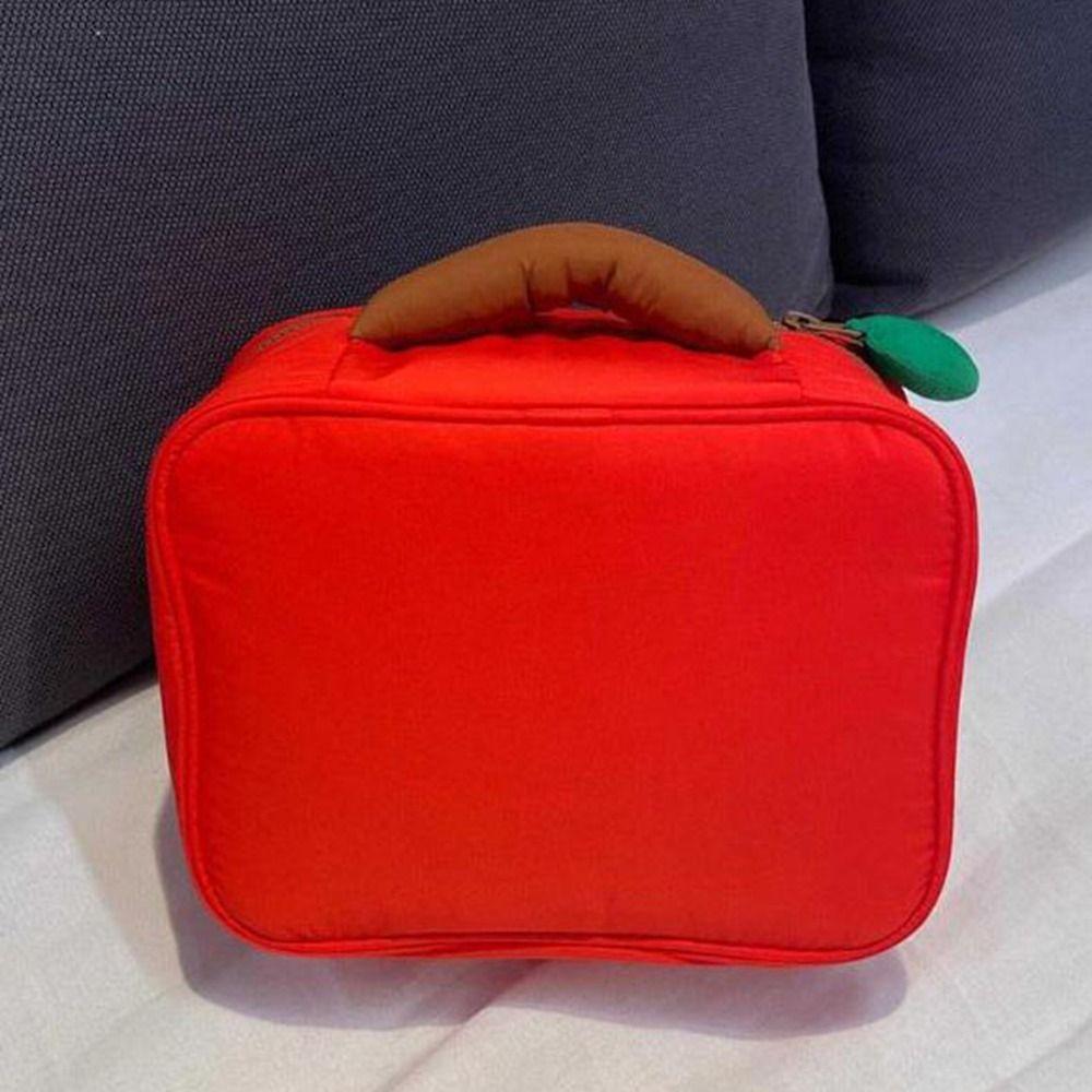 Cartoon Fruit Pattern Makeup Bag Large Capacity Toiletry Storage Pouch Cosmetic Storage Bag  Travel