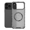 Luxury Clear Honeycomb Armour Magnetic Case for 17 Air 16 15 14 13 12 11 Pro Max 16E Shockproof Bumper Protective Cover