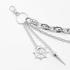Modischer Metallanhänger Hosenkette Punk Rock HipHop Taillenkette Y2K Jeans Hosen Schmuck Zubehör für Männer Frauen