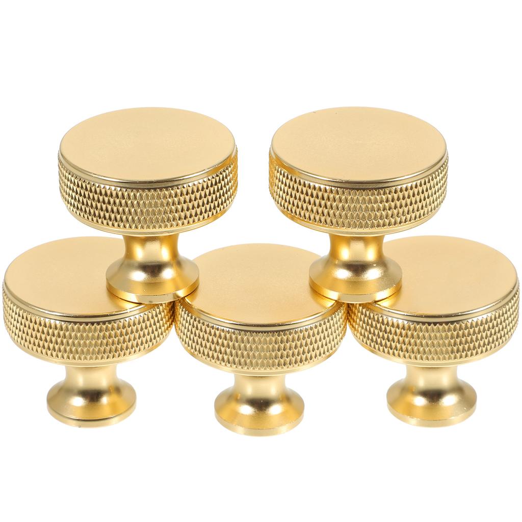 5Pcs Modern Cabinet Pull Aluminum Alloy Kitchen Cabinet Door Handle Gold Metal Wardrobe Drawer Pulls Dresser Handles Furniture
