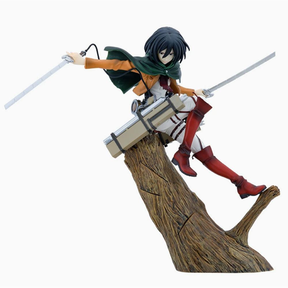 

Attack on Titan Artfx J Mikasa Ackerman Renewal Package Ver. PVC Action Figure Anime Figure Model Toys Collection Doll Gift without box
