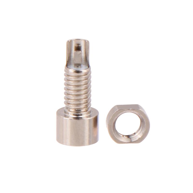 1/2Pcs Universal Female Pin Socket MMCX Pure Copper Gold Plated Built-in Hreaded Nut Holder Headphone Plug