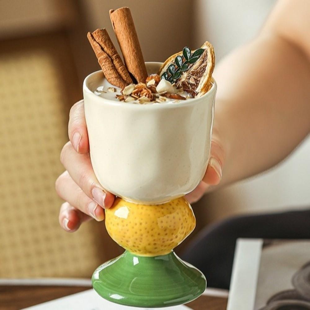Exquisite Dessert Cup Cute Ice Cream Mug Creative Coffee Cup  Breakfast