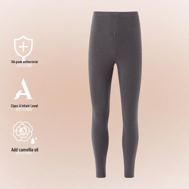 German Velvet Warm Lace Round Neck Underwear Set: Fleece-Lined, Heat-Generating for Men & Women