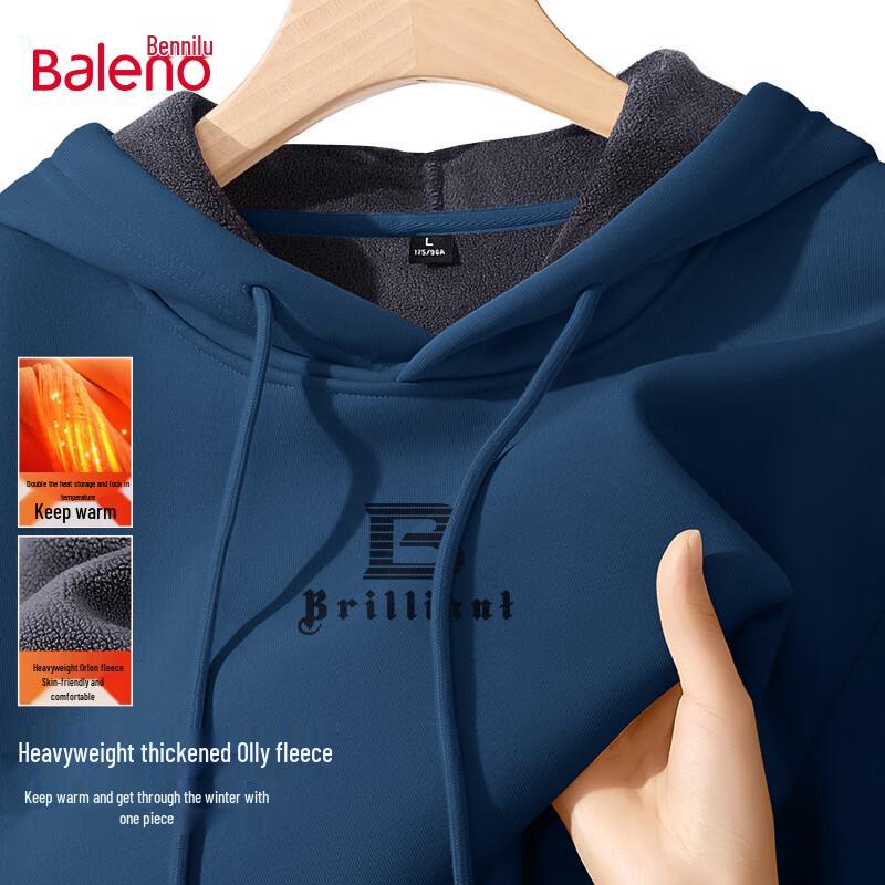 Baleno Men's Winter Warm Fleece Hooded Sweatshirt