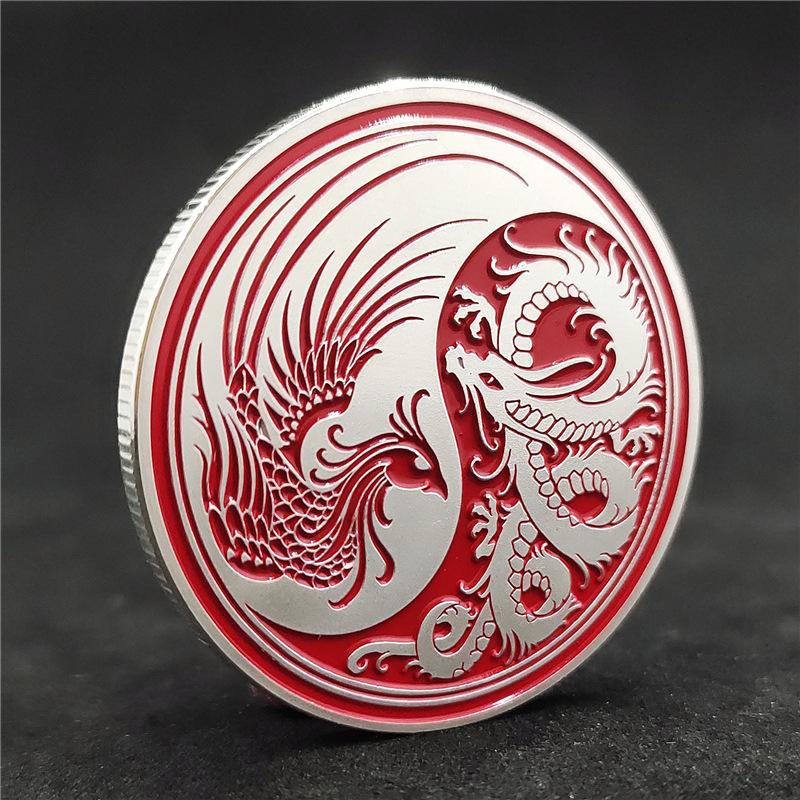 

Chinese- Dragon And Auspicious , Fingertip Play , Fashionable Gifts, Personalized Toys, Metal Badges One Size