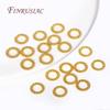 18K Goldplattierte Legierung Metall Runde Verdrehte Geschlossene Ringverbinder Für DIY Schmuckherstellung Zubehör Zubehör