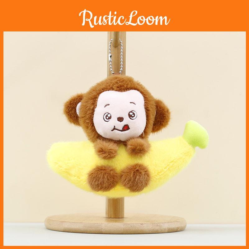 Plush Soft Monkey Keychain Keyring Children Gift Collection Doll Enthusiasts