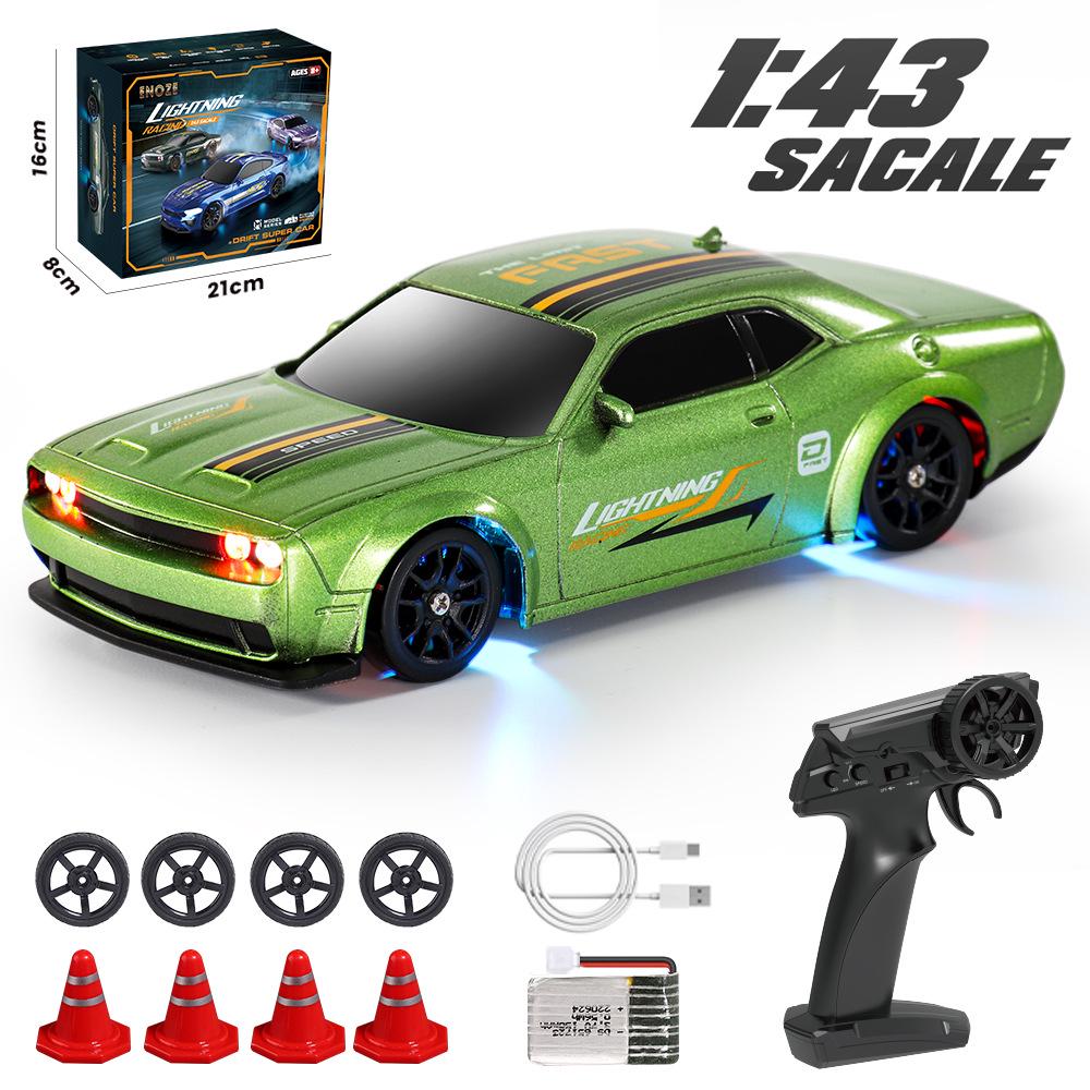 1:43 Remote Control High-Speed Drift Racing Car with Metal Chassis