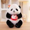 Panda Soft Toy Character With Embracing Persimmons And Bamboo Decor For Kids Playroom And Gift