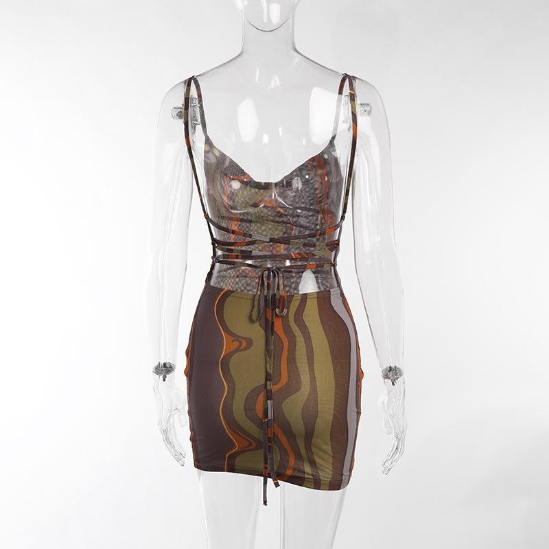 Женское клубное вечерние бретельки без рукавов — фото 10