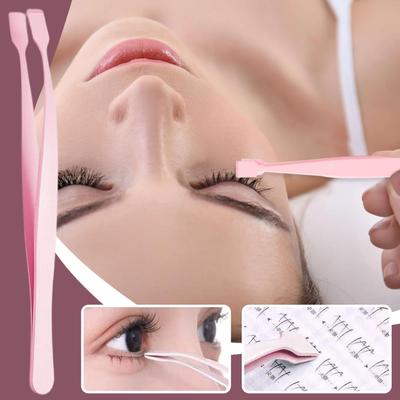 Lash Applicator Tool Eyelash Cluster Non Slip Applicator Tweezers Precise for Women Girls Makeup Travel Salon Convenient Usage
