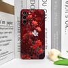 Retro Artistic Red Flower Plum Blossom Pattern Phone Case for Honor Huawei 200 100 400 PRO 90 Lite Magic 7 6 5 Pro 5G Soft Cover