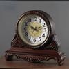 Resin Table Clock Living Room Large Antique Crafts Clocks Mute Wall Watch Retro Table Quartz Night Desk Vintage Clock Best Gift