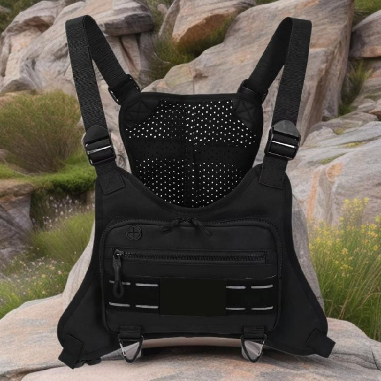 Breathable Running Waist Pack with Hook Attachments And Zippered Pockets For Secure Storage Unisex Workout Chest Bag