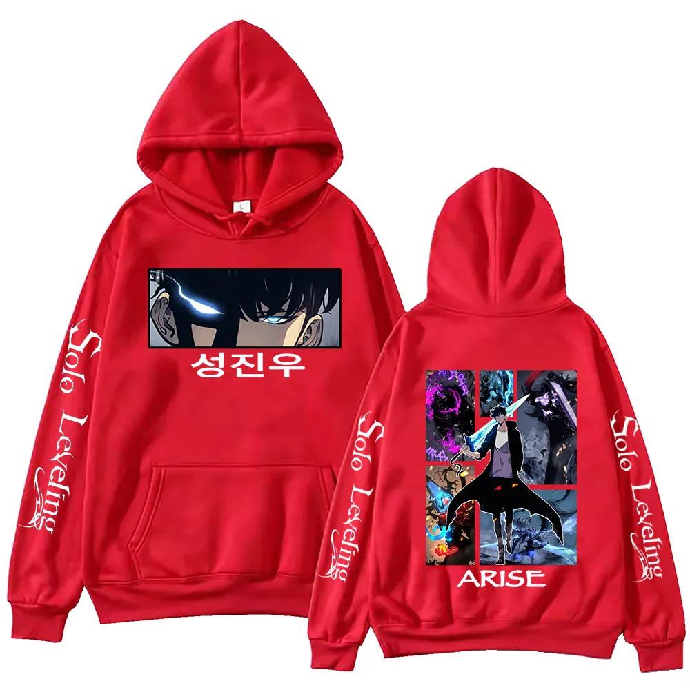 Solo Seveling Hot Anime Hoodie Harajuku Hip Hop Pullover Tops Sweatshirt Fans Gift