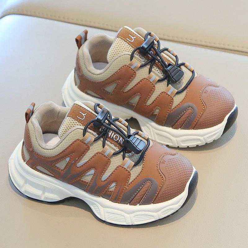 Children's Sports Shoes 2025 Spring and Autumn New Boys' Dad Shoes Japanese Girls' Casual Shoes Soft-soled Baby Running Shoes