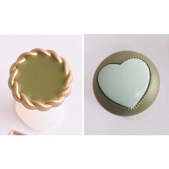 8Pcs/Set Square Heart Shape Silicone Toe Separators Pedicure DIY Nail Art Tool