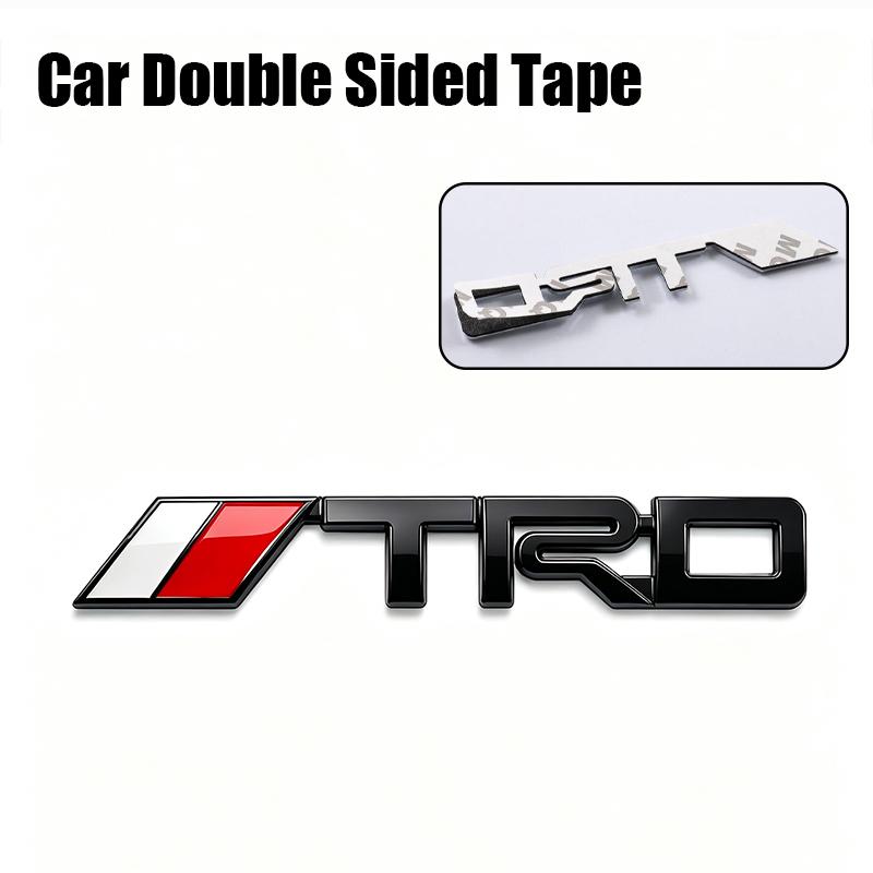 TRD Emblem 3D Metal Car Body Stickers Front Grille Rear Trunk Badge For Toyota Hilux Corolla RAV4 Camry Highlander Yaris Cross AA9