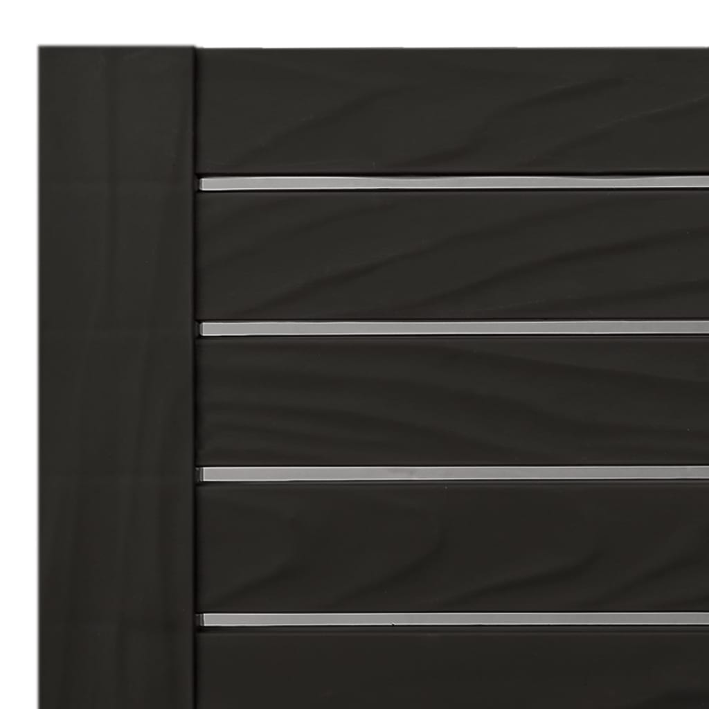 Sun Lounger Black 155x58x83 Cm Polypropylene