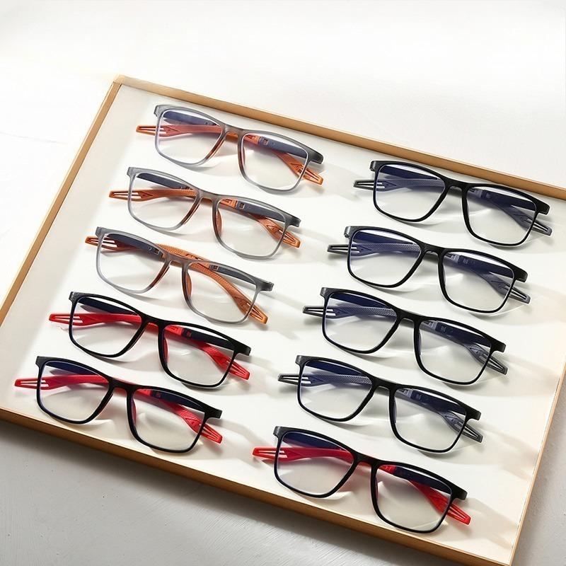 

10 шт. Модные ультралегкие очки с большой оправой, спортивные очки для пресбиопии +1.0~ +4.0 4.0