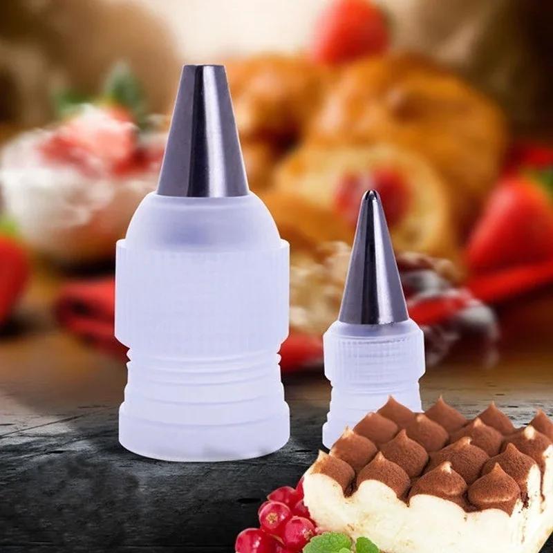 Hot sell 10Pcs Pastry Tool Small Decorating Nozzle Cake Decoration Converter Coupler Cake Tool Converter Icing Pipe Nozzle Tips