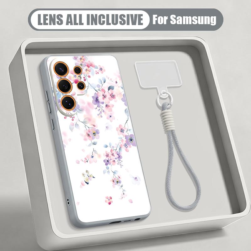 Oil Painting Flower Print Case For Samsung S26 Ultra S25 FE S24 S24 Plus A57 A37 A17 A56 A36 A16 A55 A35 A15 A54 5G Hybrid Magnetic Matte Cover