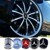 56/60/65mm Aluminum Auto Wheel Center Cap Stickers Benz Badge Tire Accessories For Mercedes Benz G S R C E B A Class E300 S200