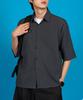 KOLEAT Men Summer Cooling Refrigerator Oversized Functional Dry Short Sleeve Shirt [Gray] Kcl.