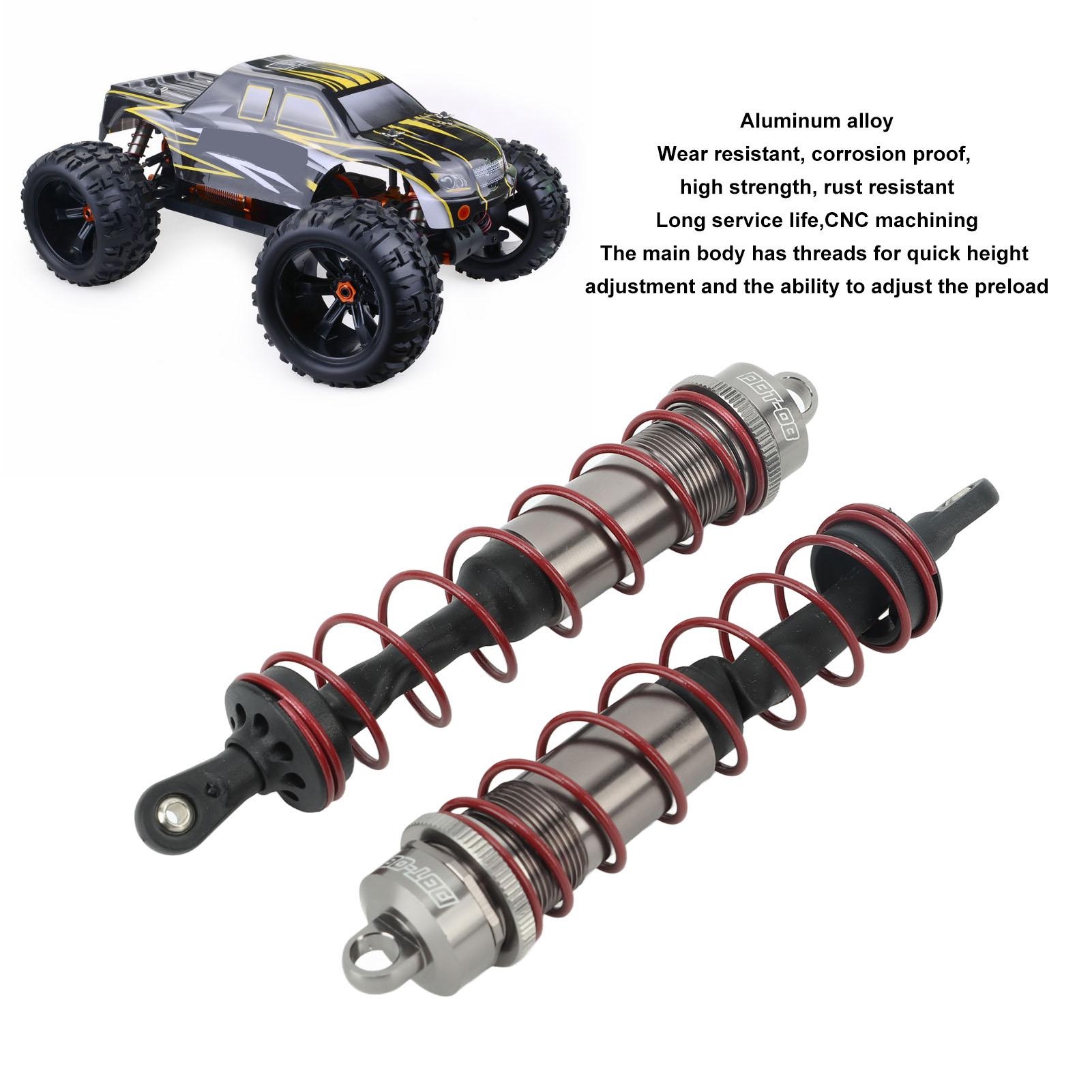 

2PCS RC Rear Shock Absorber Aluminum Alloy RC Rear Spring Damper for ZD Racing 18 RC Cars