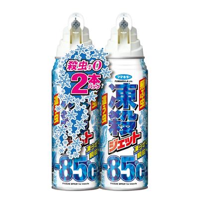 Fumakilla Freezing 300ml Instant Cooling Spray for Stink and Centipede Removal Flying and Crawling Jet, (2-Pack), Insecticidal-Free, Spider, Bug, (For