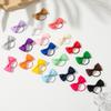Children’s 2-inch Solid Color Ribbed Hair Tie with Bow – Girls' Flat Knot Elastic Hair Accessories