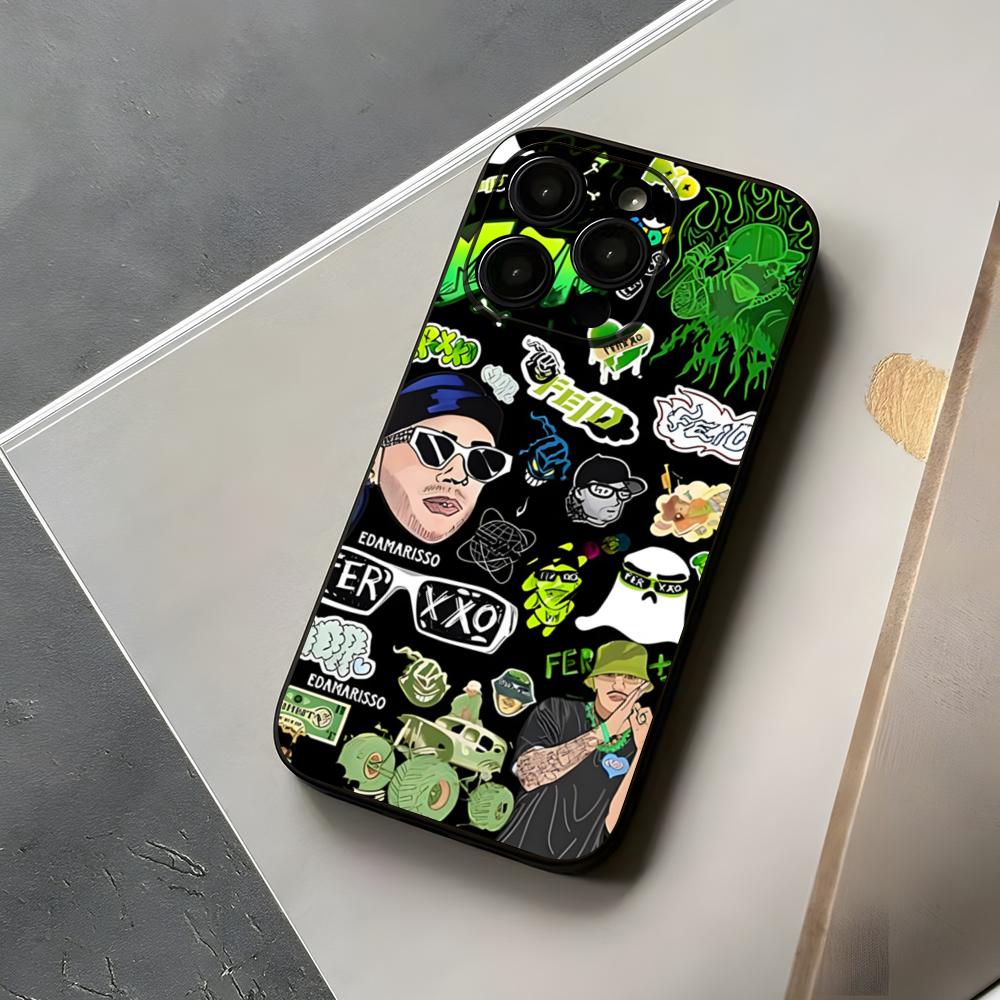 Ferxxo Feid Singer Phone Case For Iphone 15 16 Serene 12 14 Se 2020 2022 Pro Max 11 13 Xr X Xs Plus Funda Shell Cover