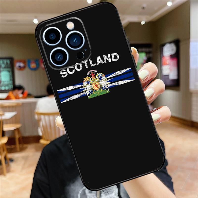 Scotland Scottish Flag Case For iPhone 16 15 14 13 12 11 Pro Max Mini 7 8 Plus X XS Max XR Full Protect Cover